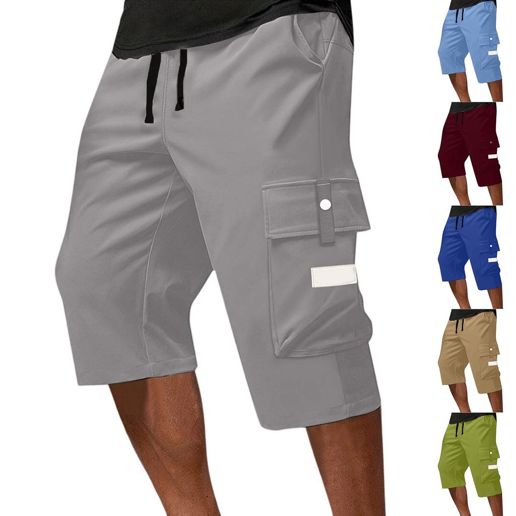 Men's Lace-up Sweatpants Men's Cargo Shorts Casual Pants