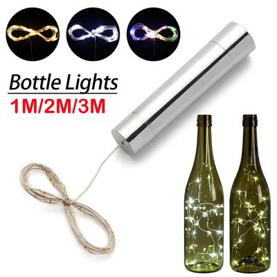 1/2/3M LED Weinflaschenlicht mit Korken 10/20/30 LEDs Kupferdraht Lichterkette AA Batterie Sternenhimmel Lichterkette für DIY Hochzeitsfeier Dekor