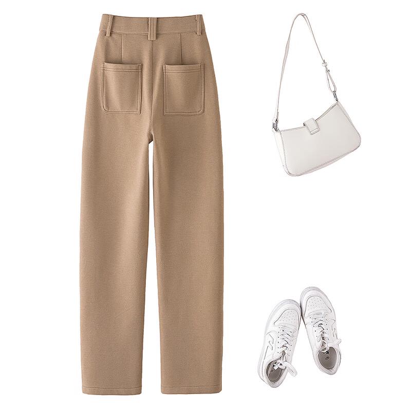 Women's High-Waisted Wide-Leg Casual Pants