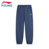 Li-Ning Kids' Fleece-Lined Water-Repellent Tapered Sports Pants