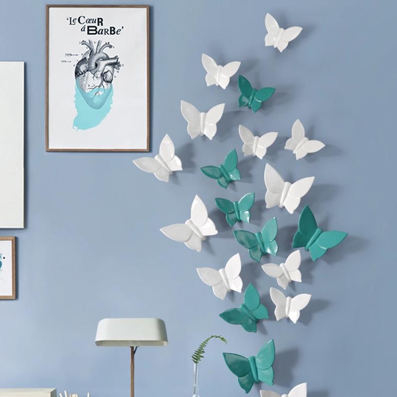 Modern Creative Decorations Butterfly Wall Decoration Wall Decoration Living Room Background Wall Hanging Pendant Decoration
