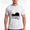 Sleeping Cat Tshirt Summer Casual Cotton Tee Oversized Streetwear Tops Vintage Graphic Print Loose Fit Short Sleeve
