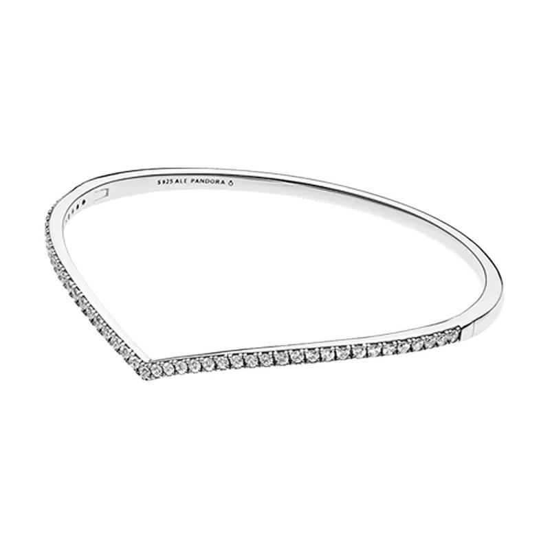 Pandora Wish Flash 925 Silver Bracelet Men and Women Same Style Couple Style Silver 597837CZ серебряный