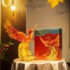 Phoenix Building Blocks Children's Educational Assembling Phoenix with Light Toy Model Home Ornaments Decoration Gifts
