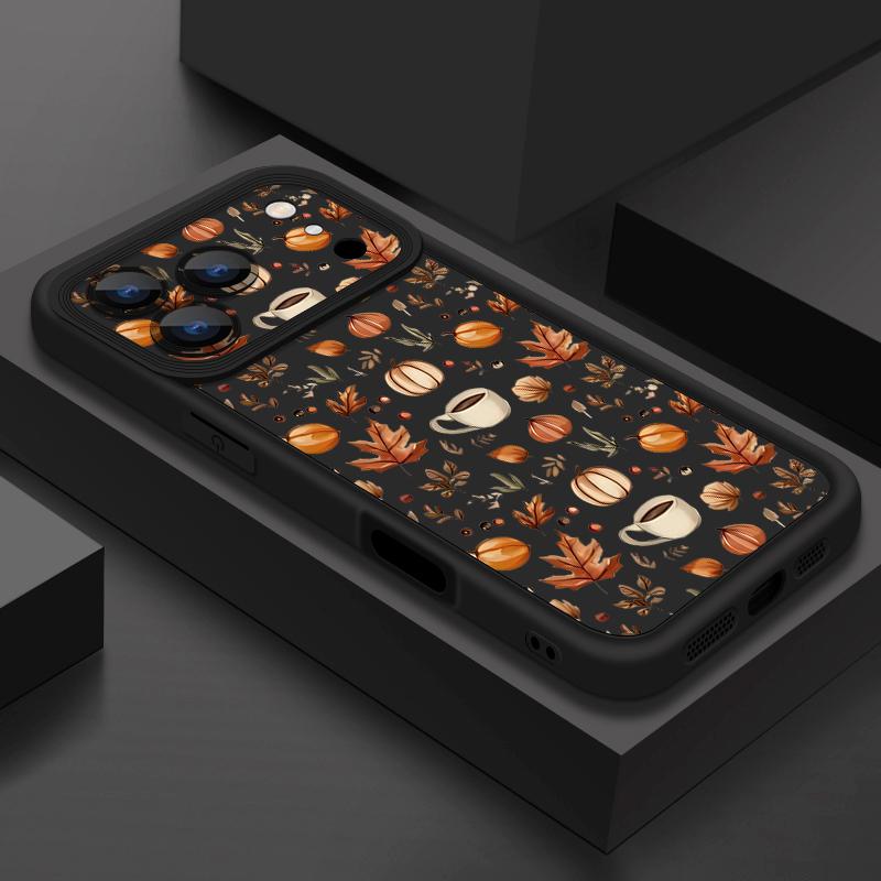 Mini Pumpkin Pattern Phone Case For iPhone 17 16e 15 16 Pro Max 14 16 Plus For iPhone Air 13 12 Pro Max 11 Soft Silicone Cover