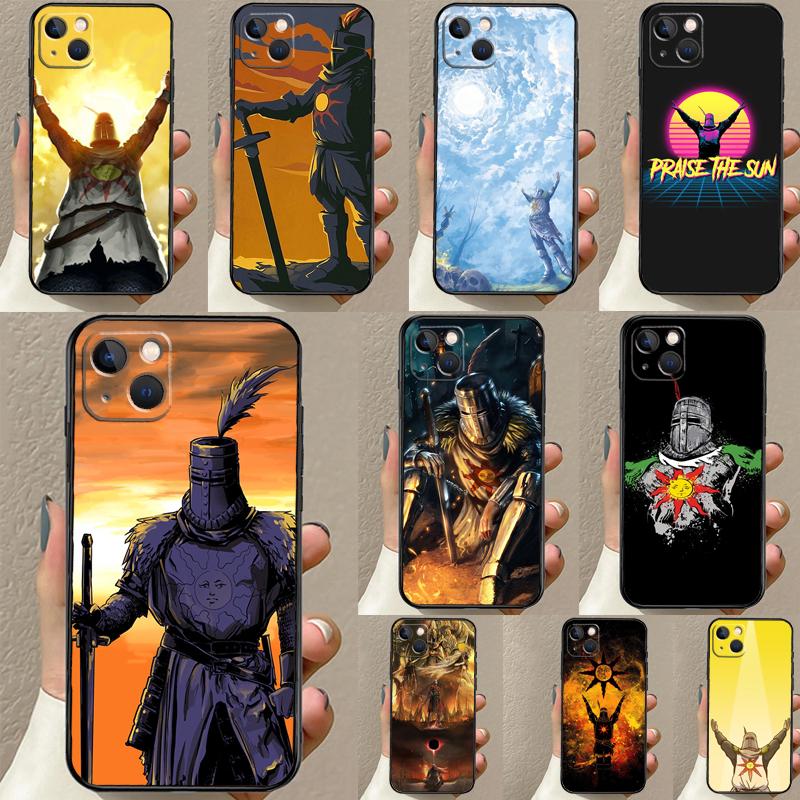 Praise the Sun Dark Souls Case For iPhone 16 15 14 13 Pro Max 12 Pro Max Mini 11 Pro Max XS X XR Plus Cover Shell