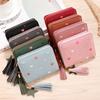 Women Small Wallet Ladies Mini Tassel Wallet Cute Short Zipper Lovely Pu Leather Coin Purse Female Hand Wallet Cartera