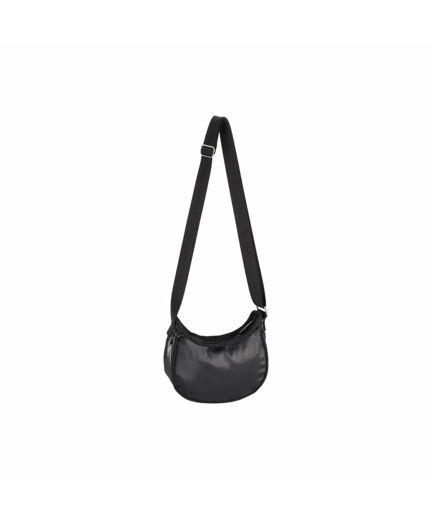 Lesportsac Black Shine Mini Hobo Crossbody Bag [2047.M135]