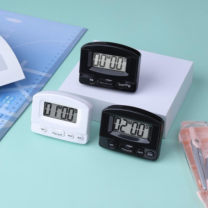Digital Count Up & Down Timer LCD Display Easy Operation Buttons for Cooking Baking Study Sports Training Timing