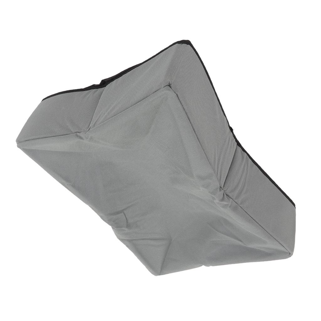 Collapsible Cat Litter Box Cloth Waterproof Outdoor Portable Cat Litter Box for Travel S Grey