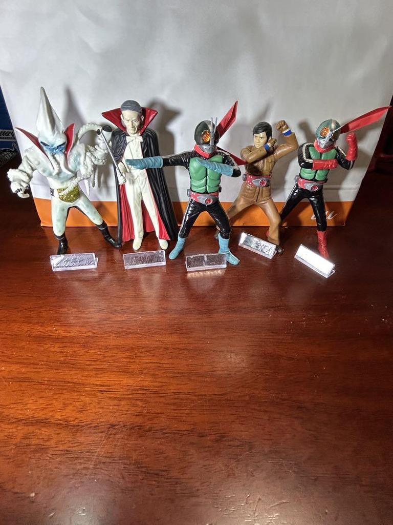 [USED] Kamen Rider No. 2 Dr. Shinigami Squid Devil Figures (5 pieces)