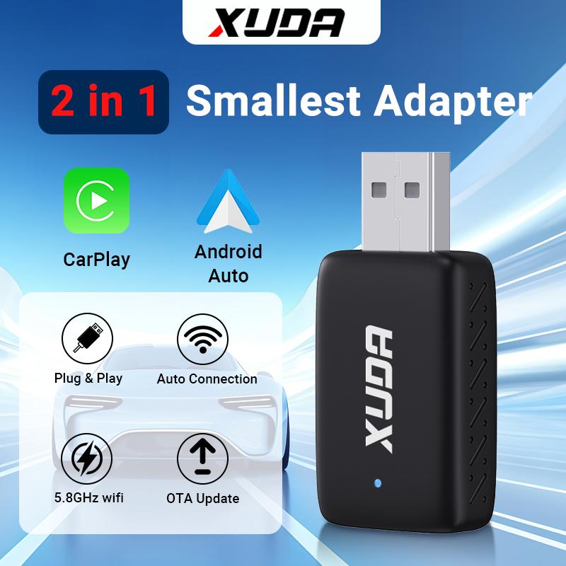 

Мини-приставка с проводным подключением к беспроводному CarPlay и Android Auto 5 ГГц WiFi5 Скорость передачи данных Plug and Play Модный и портативный