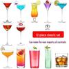 Set de 12 pahare clasice pentru cocktail Boyiduo