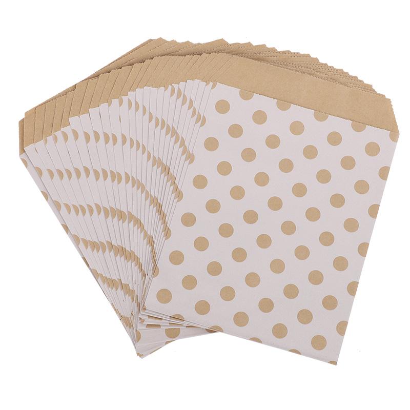 25/50pcs 13x18cm Kraft Paper Candy Cookie Bags Wedding Favors Thank You Gift Packing Bag For Guest Birthday Party Decor Supplies