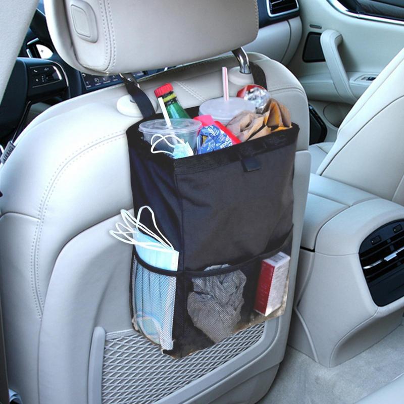 Foldable Trash Can For Car Leak-Proof Hangable Car Garbage Bag Automotive Interior Accessories Large Capacity Organizers