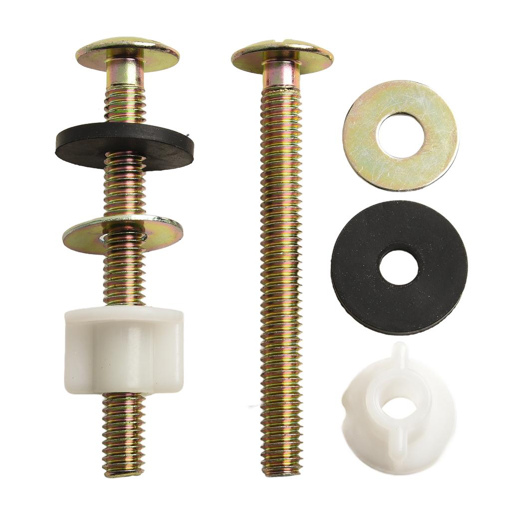 Toilet Seat Screw Set Hinge Bolts Replacement Toilet Seat Bolt Plastic Nuts