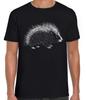 Porcupine Cute Animal Weird Humorous Hilarious Witty Funny Black T Shirt 403