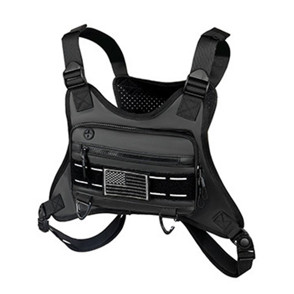 Tactically Sports Chest Bag Fishing Vest Bag Water Resistant Front Chest Pack Climbing Campings Backpacks Pack Enduring