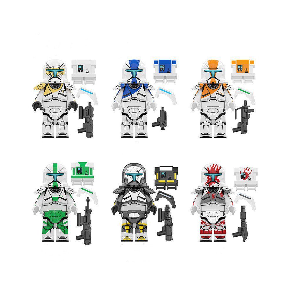 

Звездные войны 12 шт./набор Фигурки Коммандос Минифигурки Детские Минифигурки Игрушки 6Pcs-B