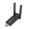 Wireless USB WiFi Adapter for PC 1300Mbps Dual 5Dbi Antennas 5G 2.4G WiFi Adapter MU MIMO WiFi Dongle for Windows 7 8