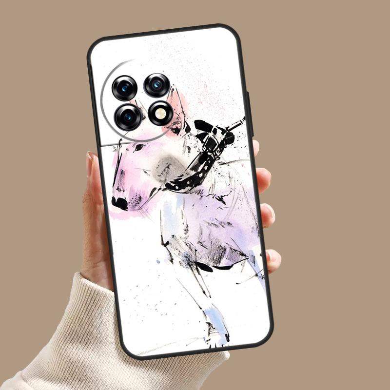 English Bull Terrier Dog Case For OnePlus Nord 5 CE 4 3 Lite N20 N30 OnePlus 15 13 12 11 8 9 10 Pro 12R 13T 13R Cover
