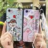 Kickstand Anti-knock Phone Case For OPPO F7 Ring Protective Wrist Strap Phone Holder Wristband Dirt-resistant Durable