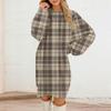 Women's Round Neck Casual Long Sleeve Plush Dresses