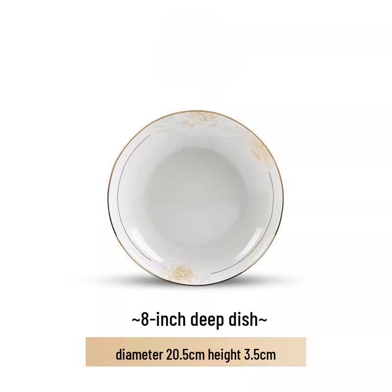 Jingdezhen Floral Ceramic Dinner Plate
