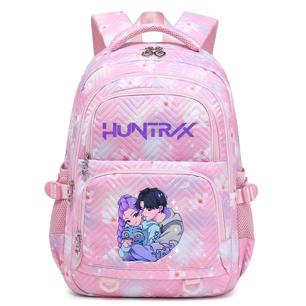 Kids Girls Kpop Hunters Rumi Zoey Printed Backpack Student School Waterproof Big Bag