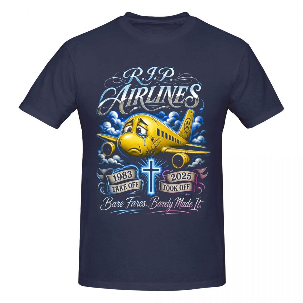 Unisex RIP Spirit Airlines 19832026 Funny Fun T Shirt Streetwear Cotton T Shirt Unisex