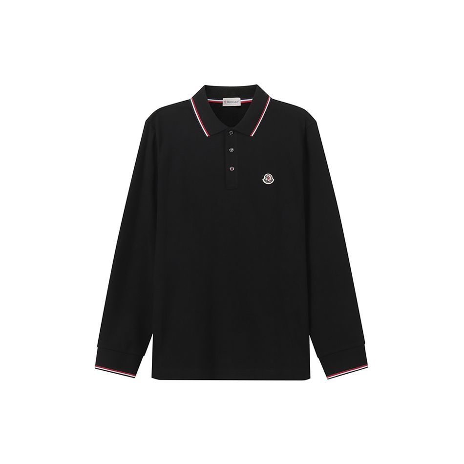 Moncler FW22 Vienkrāsains ar logo uzšūtu