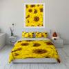 Bright yellow sunflower pattern. Bedding sets Duvet cover sets Duvet covers Pillowcases(1*Duvet Cover 2*Pillowcases without duvet insert)