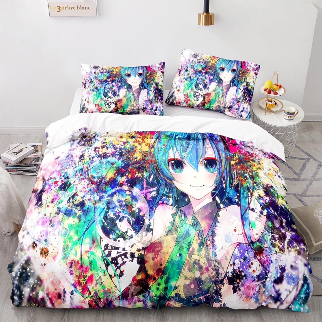 Beautiful Girl In The Future Bedding Set Single Twin Full Queen King Size Bed Set Aldult Kid Bedroom Three-piece Suit