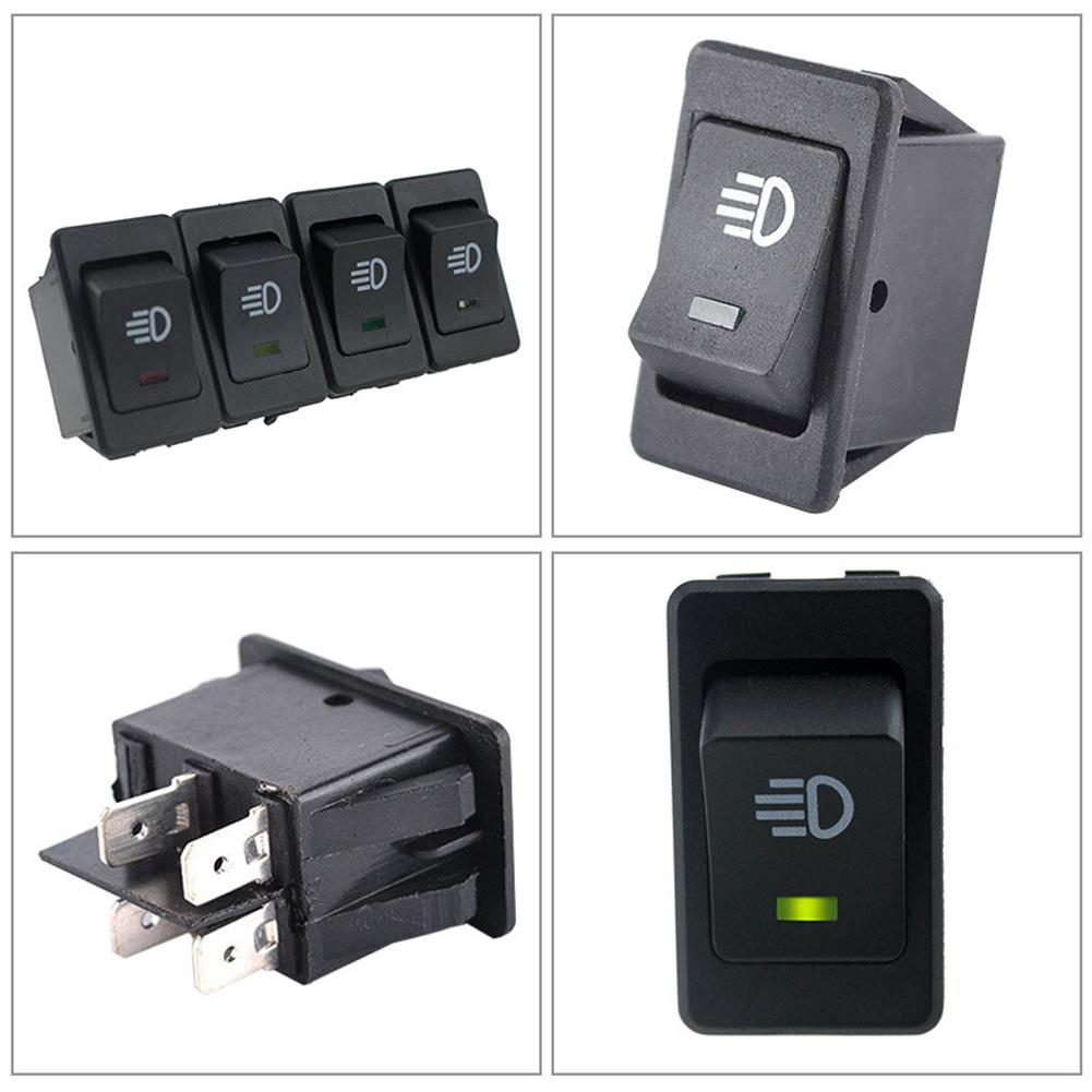 Universal Car Light Rocker Switch ON-OFF Fog Light Switch LED 12V 35A 4Pin Automobile and Motorcycle Accessories