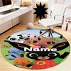 Custom Name Bing Printed Round Rug Carpet Chair Rug Area Rug Entryway Doormats,for Office Chair Living Room Bedroom Kitchen Room.