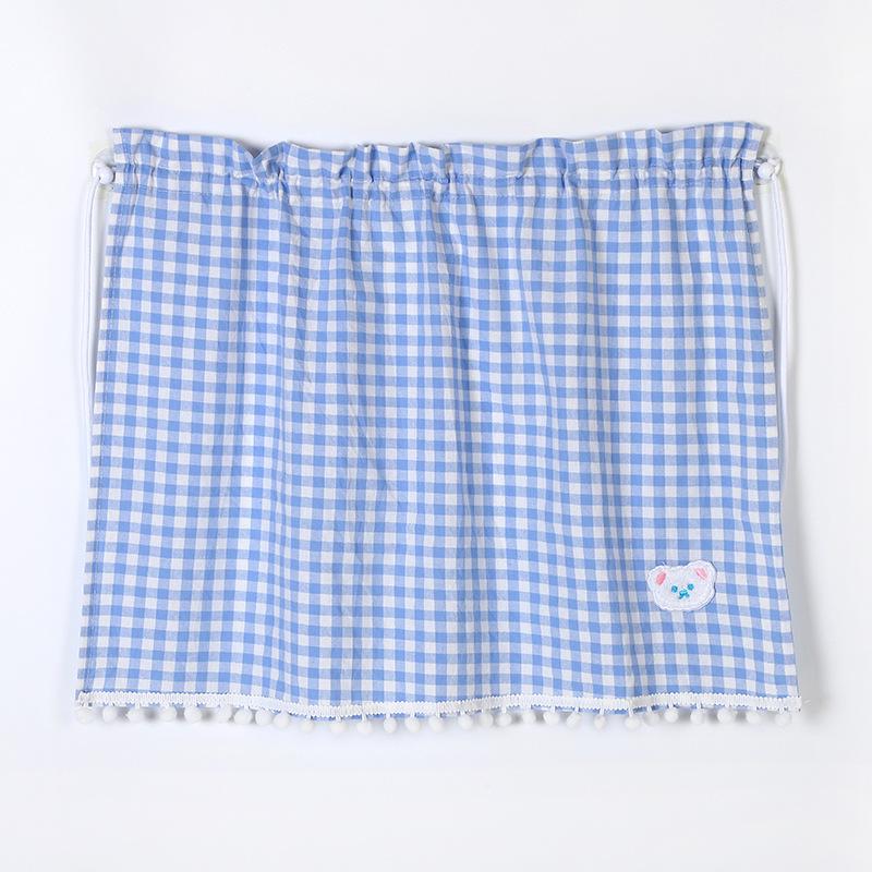 Little Bear Cartoon Cotton Car Sun Shade Curtain: Universal Heat Insulation and Sun Protection for Summer