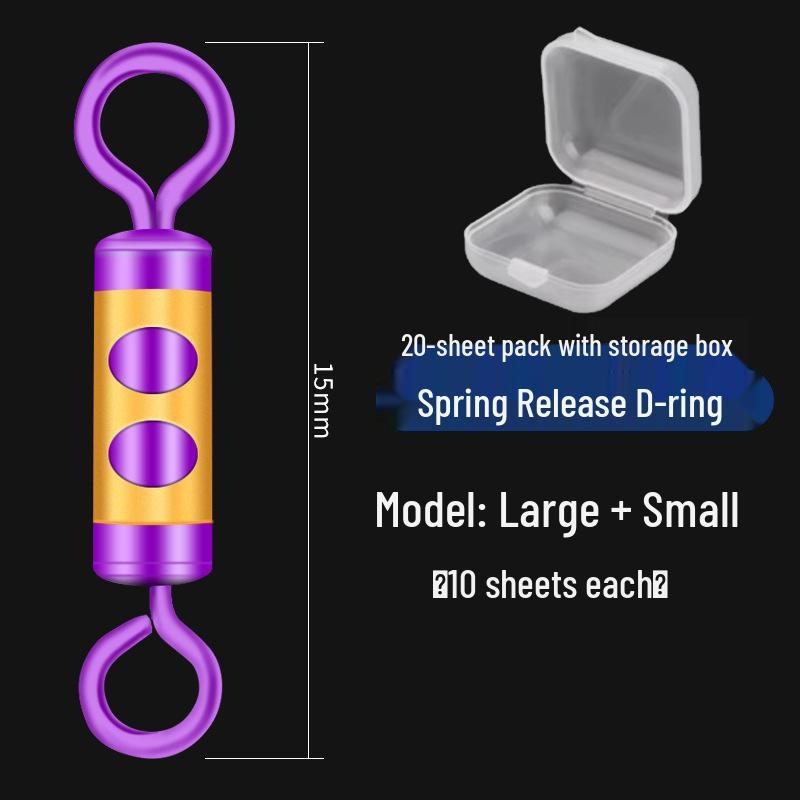 Anti-Tangle Silicone Leader Clip & Connector - Force-Relieving Fishing Tackle Accessory