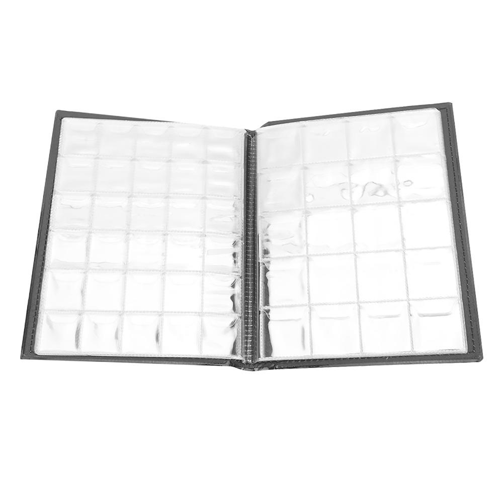 PU-Leder Münzalbum Gerades Einstecken Langlebiger Münzhalter 250 Fächer Tragbares Sammelbuch Gedenkmünzen-Aufbewahrung