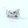 Mini Realistic Rhinoceros Skull Resin Decoration, Fish Tank Landscape Decoration, Skeleton Decoration for Aquariums.