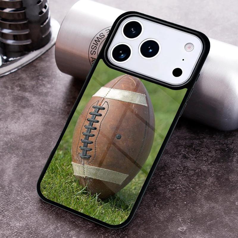 Rugby Ball Phone Case for iPhone 17 16 15 Pro Max Air 14 13 12 11 Plus Shockproof Capa Cover