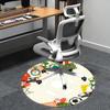 Chair Mat: Colorful Soccer Ball Design Office Carpet Chair Mats for Home Decor, Office Use, Living Room, Bedroom, Gift Idea1118020a