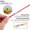 500/50 Stück Nicht isolierte Stoßverbinder 16-14 AWG Elektrische nahtlose Crimp-Terminals Blankes Kabel Batterie Lötverbinder
