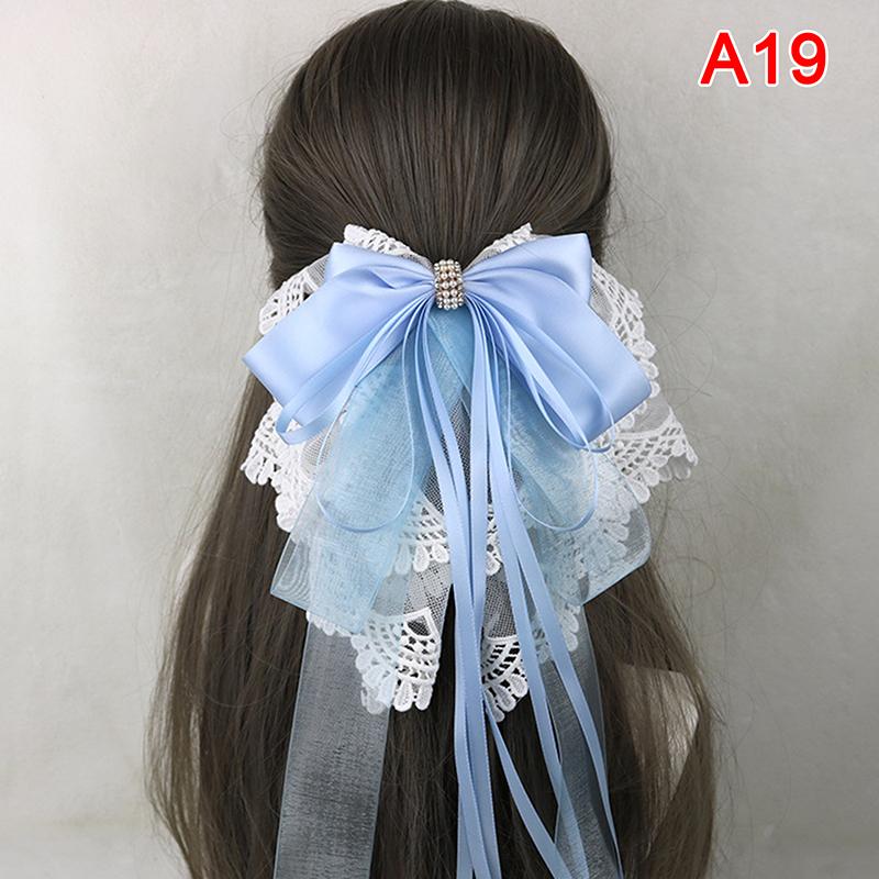 1 Stück Maid Prinzessin Lolita Spitze Schleife Haarnadel Haarspange Stirnband Cosplay