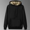 Men's Autumn/Winter Fleece-Lined Thickened Cardigan Hooded Sweatshirt + Pants Sport Suit Outdoor Casual Set