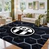 FC Zürich Design Crystal Velvet Rug Soft Decorative Mat for Bedroom Entrance