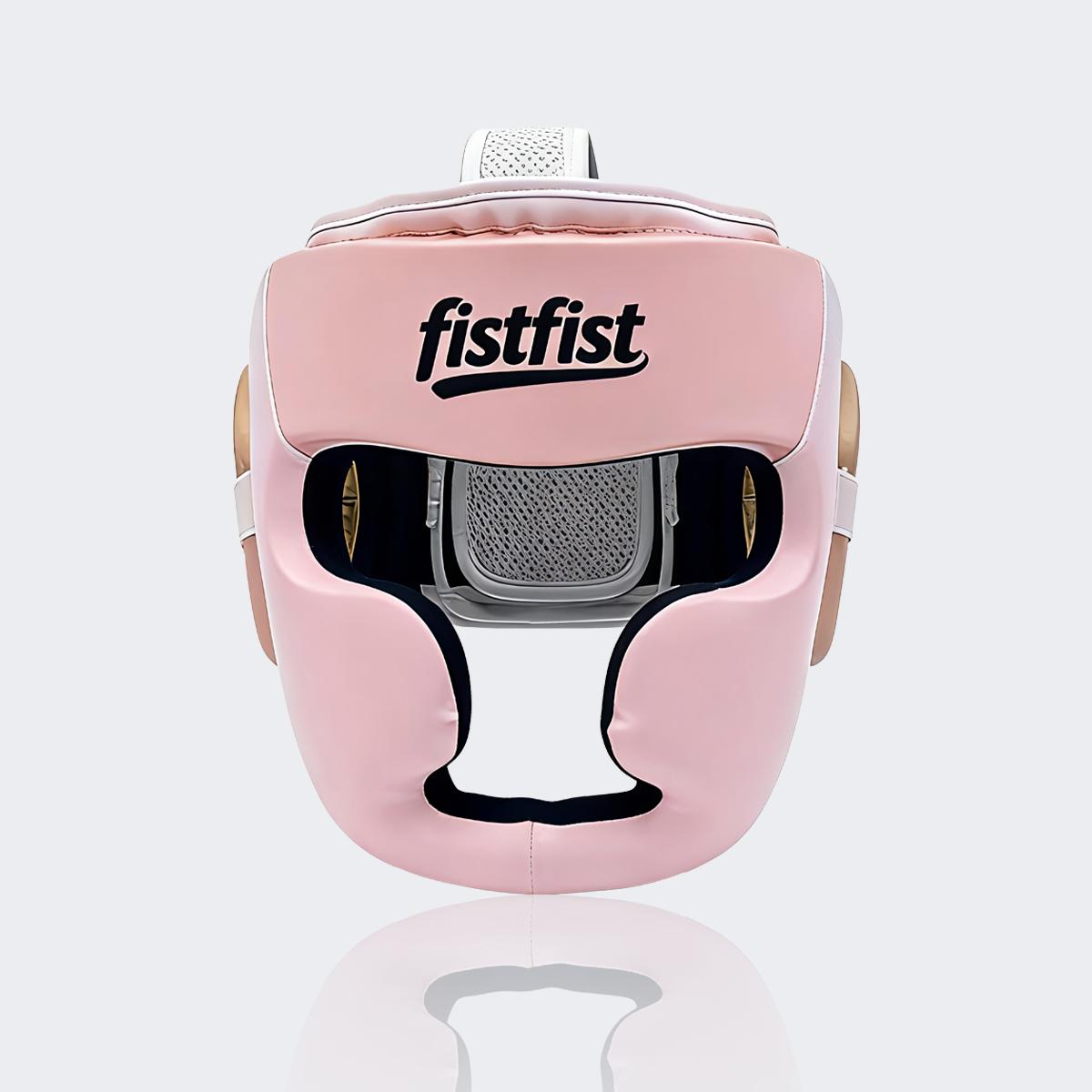 Fully Enclosed Boxing Training Headgear Thickened Microfiber Leather Safety Sanda Helmet Custom OEM ODM S розовый