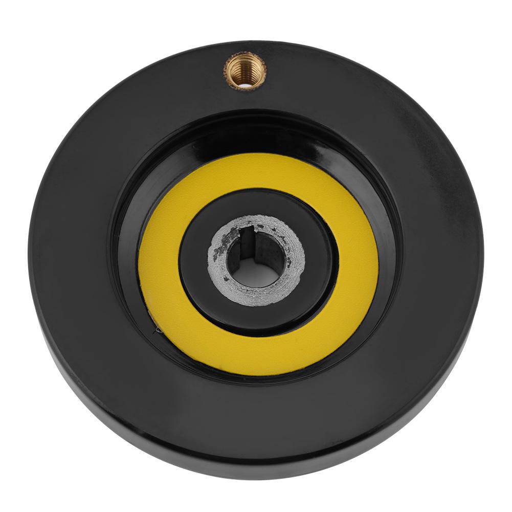 1 ks Čierne zadné vlnité ručné koleso so otočnou rukoväťou pre sústruh a frézku(10x 80mm)