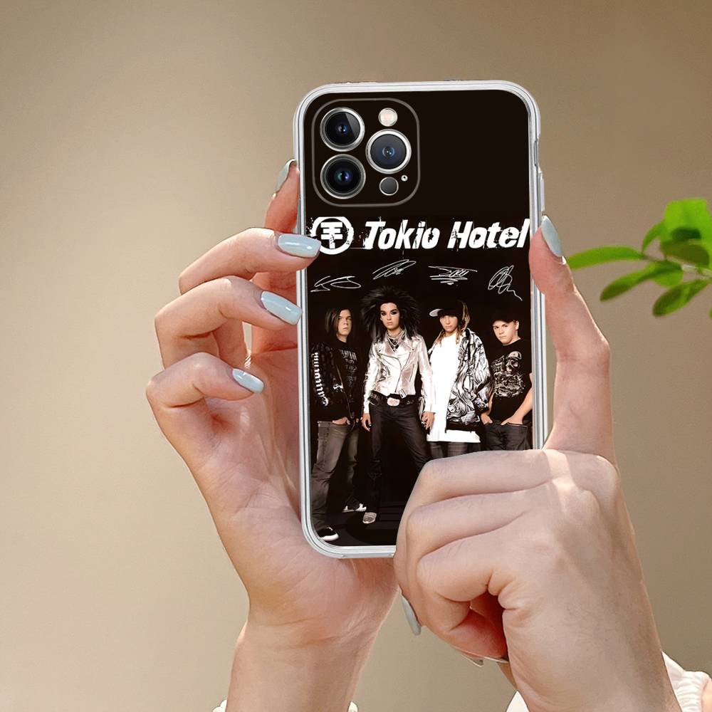 Tokio Hotel Band For IPhone 11 12 13 14 15 16 17 Pro Max Plus Air Transparent Clear Shockproof Case