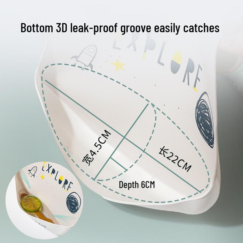 Waterproof Silicone Baby Bib - Stain-Resistant, Ideal for Kindergarten and Mealtime