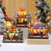 Christmas Rotating Luminous Music Box Decoration, Kitchen Cafe, Children's House, Music Box Gift
